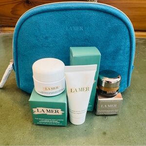 La Mer Skincare Collection with Teal Pouch